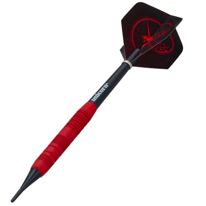 Unicorn Core Plus Rubberised Red Brass Soft Darts