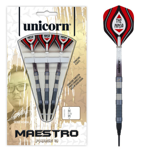 Unicorn Seigo Asada Phase 3 Black Soft Darts