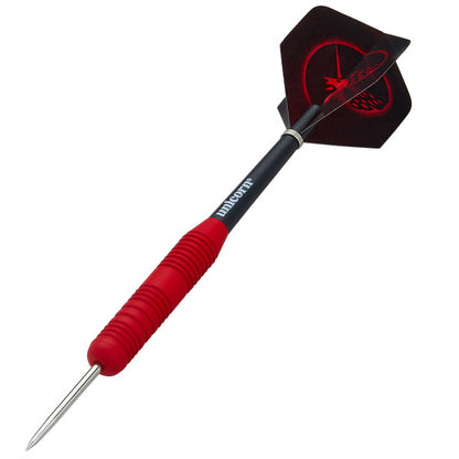 Unicorn Core Plus Rubberised Red Steel Darts