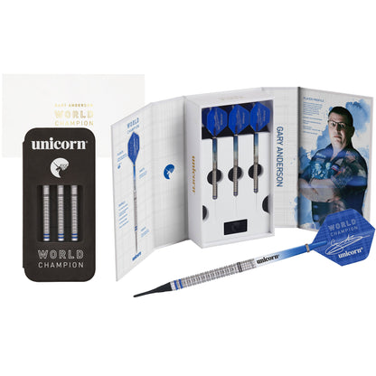 Unicorn Phase 3 World Champion Gary Anderson Soft Darts Presentation Box