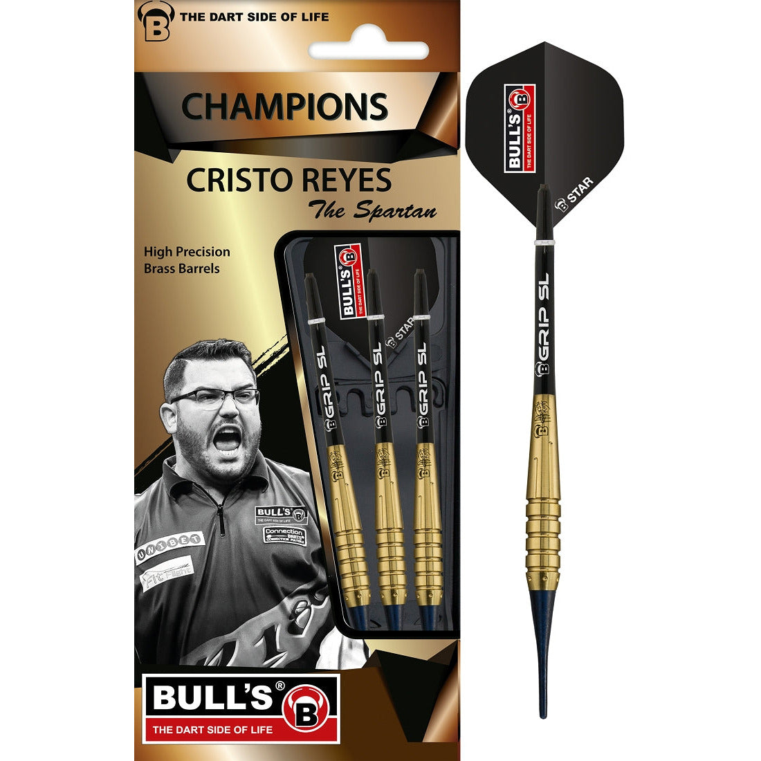 BULL'S "Cristo Reyes" Original Brass Soft Darts