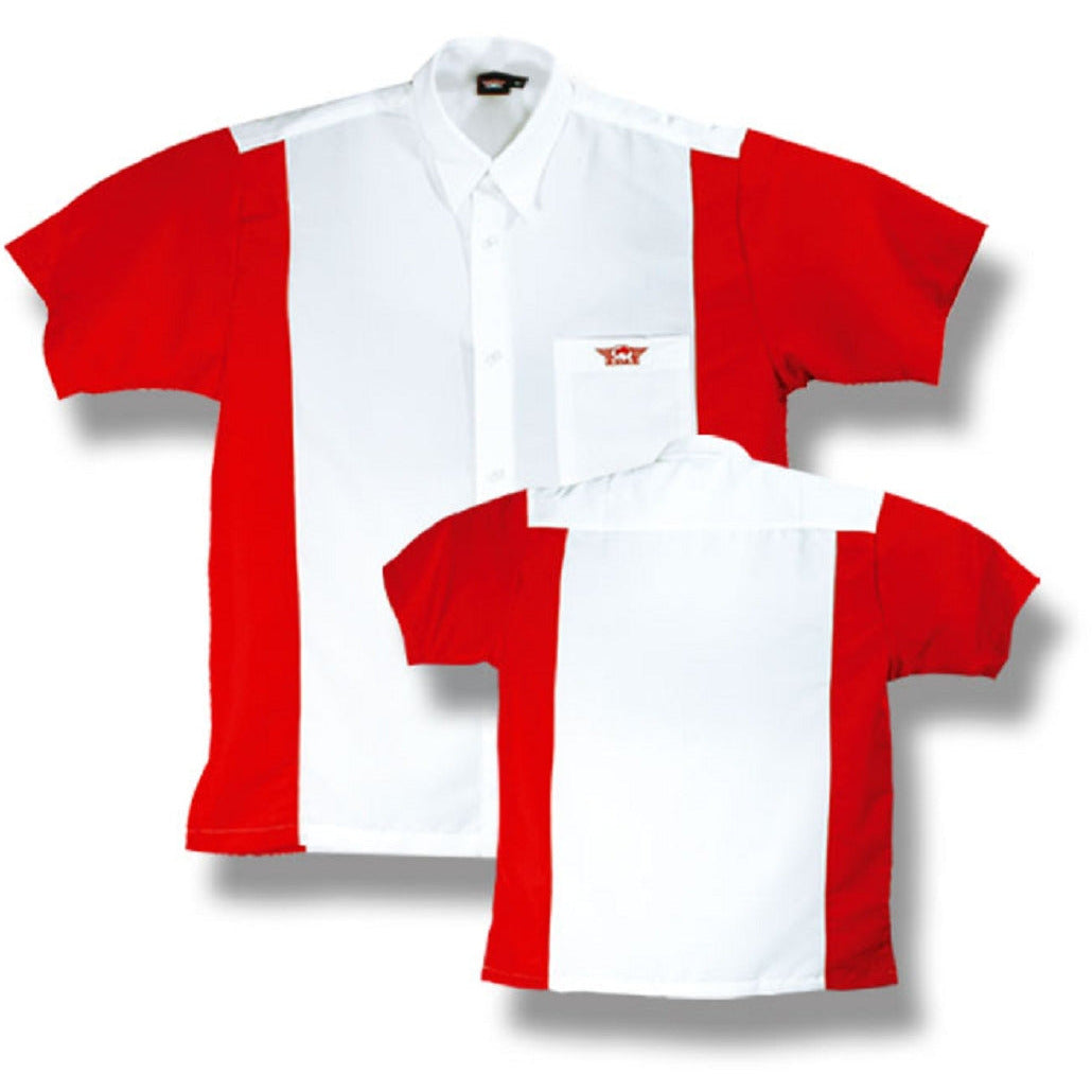 BULL'S Dartshirt Weiß/Rot